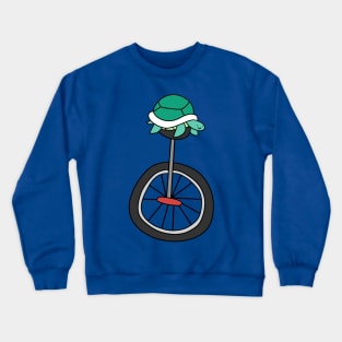 Unicycle Turtle Crewneck Sweatshirt